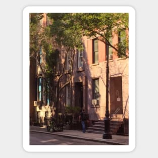 West Village, Residential Buildings Architecture Manhattan, NYC Sticker